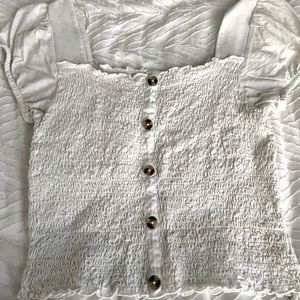 Smock Crop Top